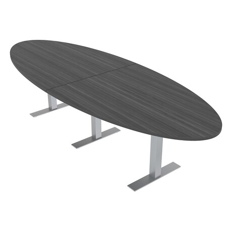 Skutchi Designs 45 in W, 120 in L, 29 in H, Engineered Wood Top, Grey HAR-OVL-46X119-T-ASIANNIGHT